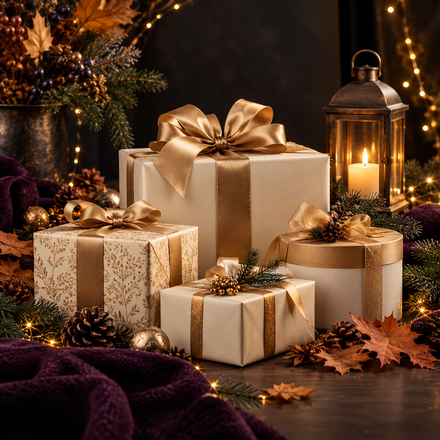 Premium seasonal gifts with autumn and winter details