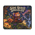 Side Quest Specialist red panda gaming mouse mat with original illustrated design