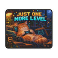 Just One More Level cat gaming mouse mat with original illustrated design
