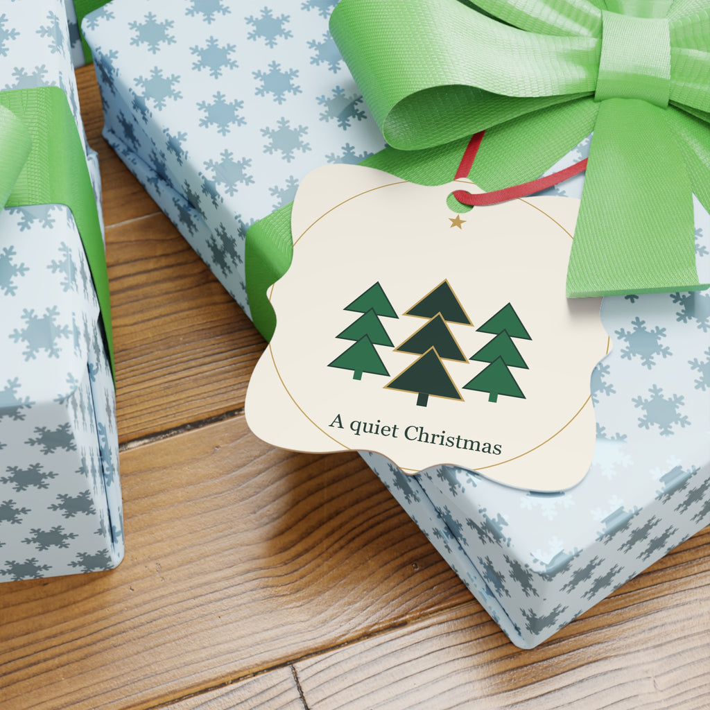 Geometric Christmas Tree Aluminium Ornament