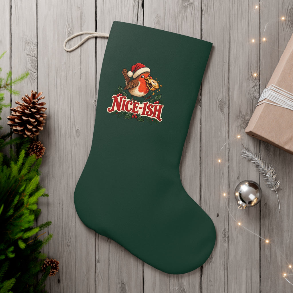 Nice-ish Robin Christmas Stocking
