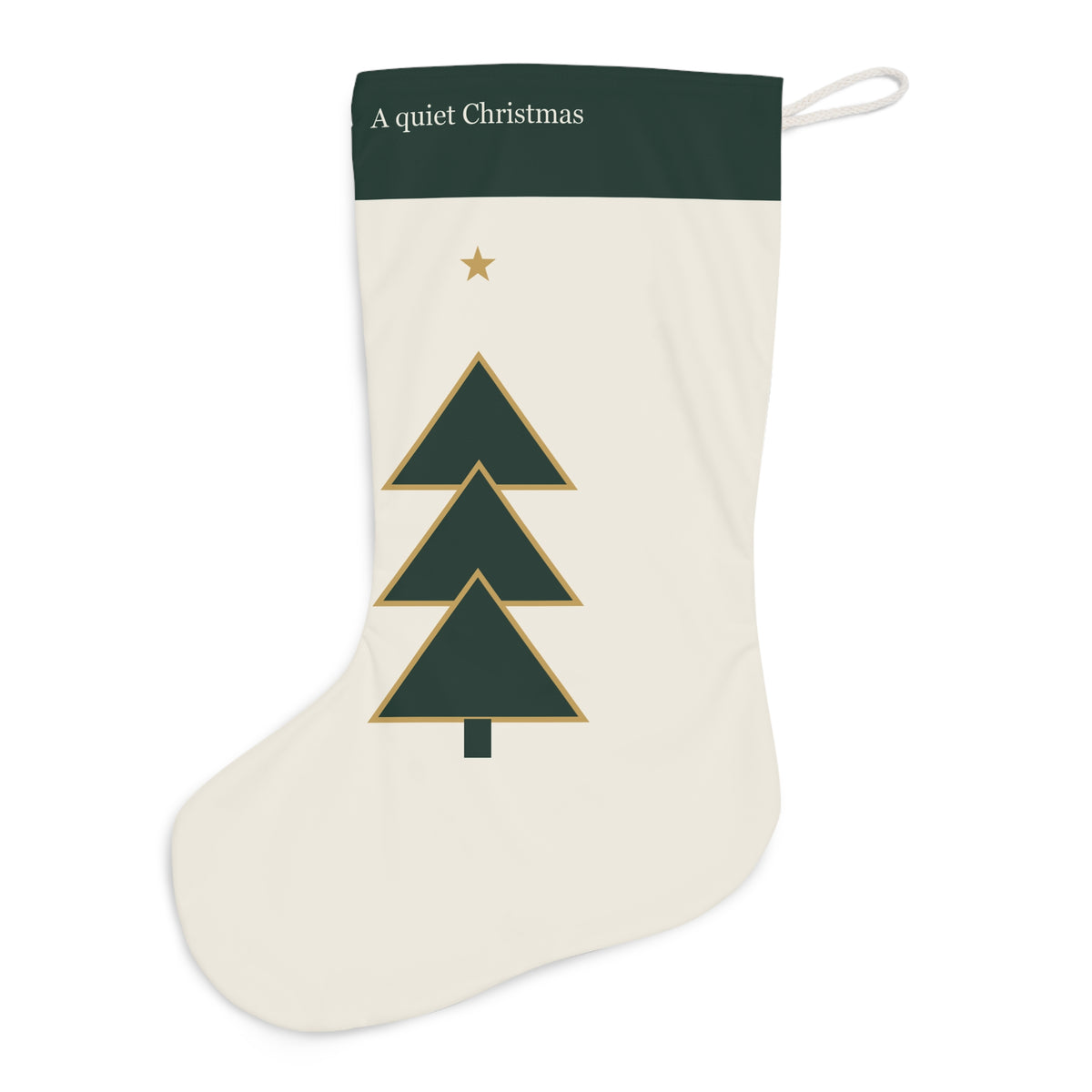 Geometric Christmas Tree Stocking