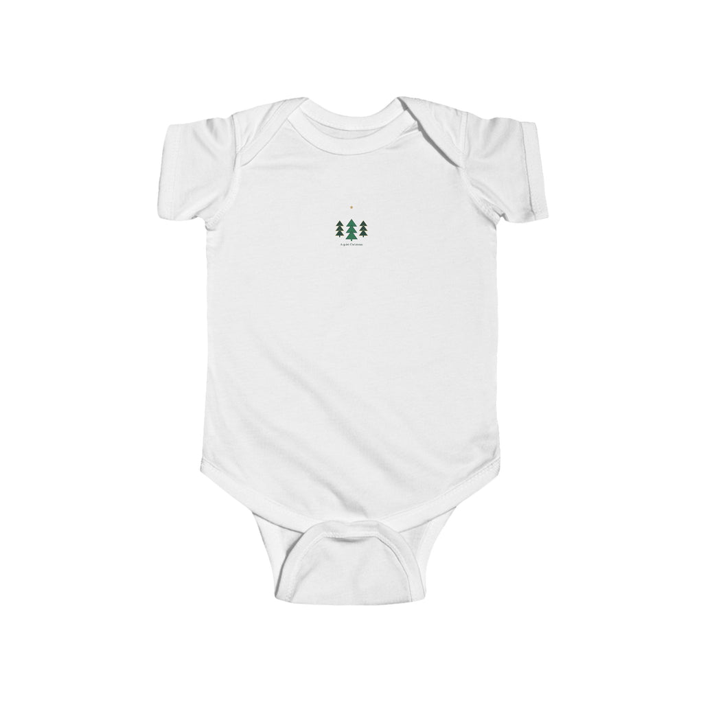 Geometric Christmas Tree Baby Bodysuit