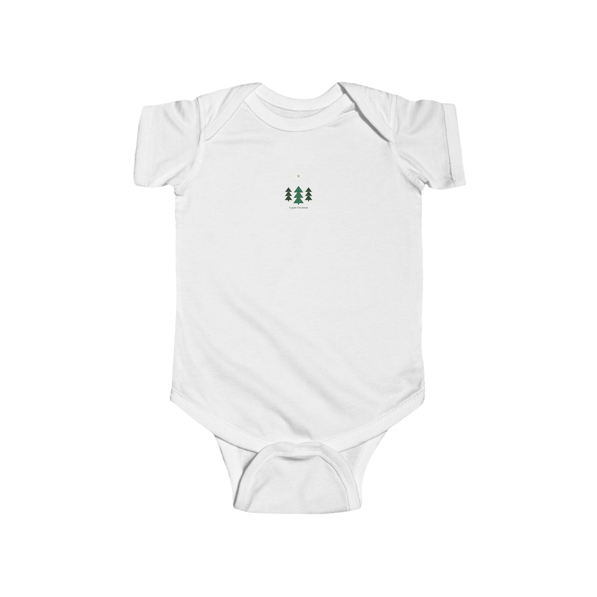 Geometric Christmas Tree Baby Bodysuit
