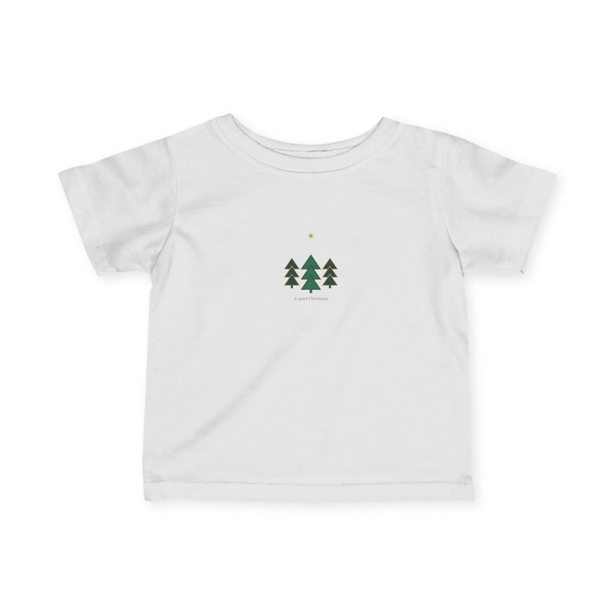 Geometric Christmas Tree Baby T-Shirt
