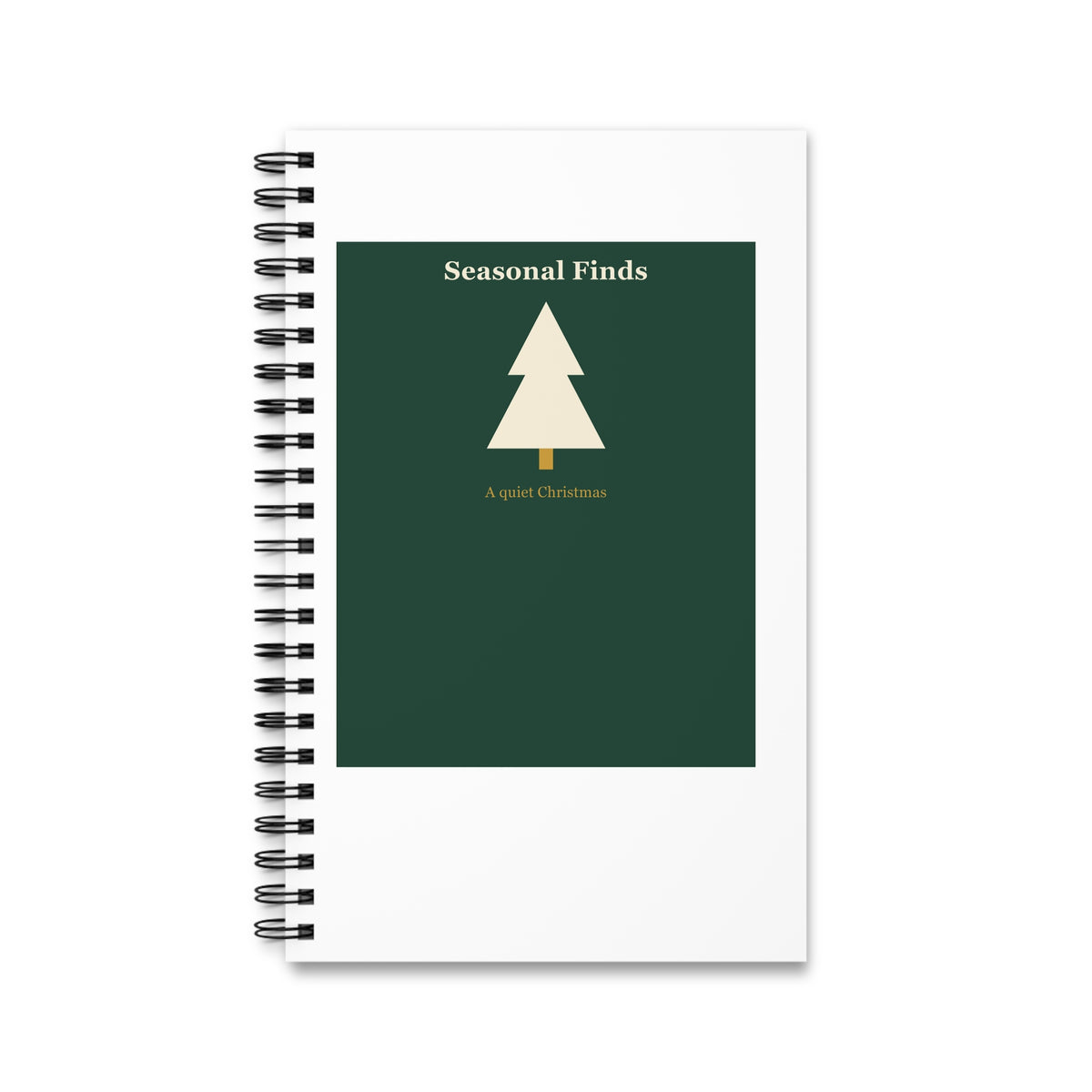 A Quiet Christmas Spiral Journal