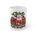 Chief Gift Wrapper Christmas Ceramic Mug — front product mockup