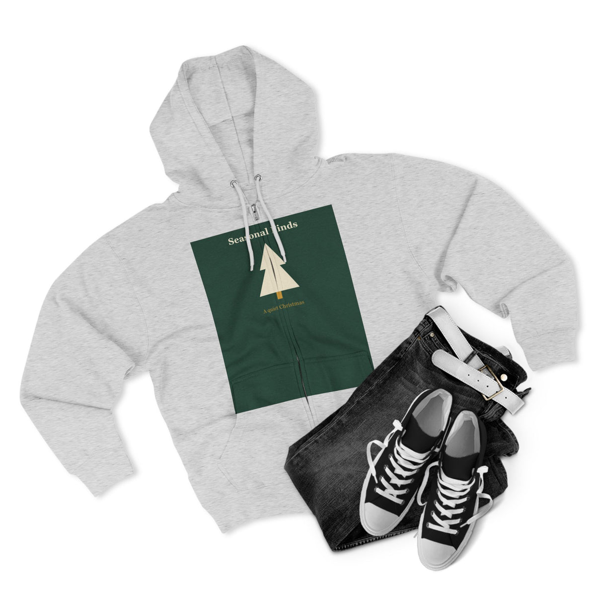 A Quiet Christmas Zip Hoodie