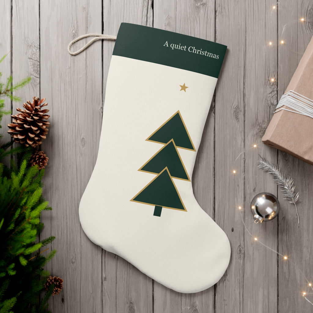 Geometric Christmas Tree Stocking