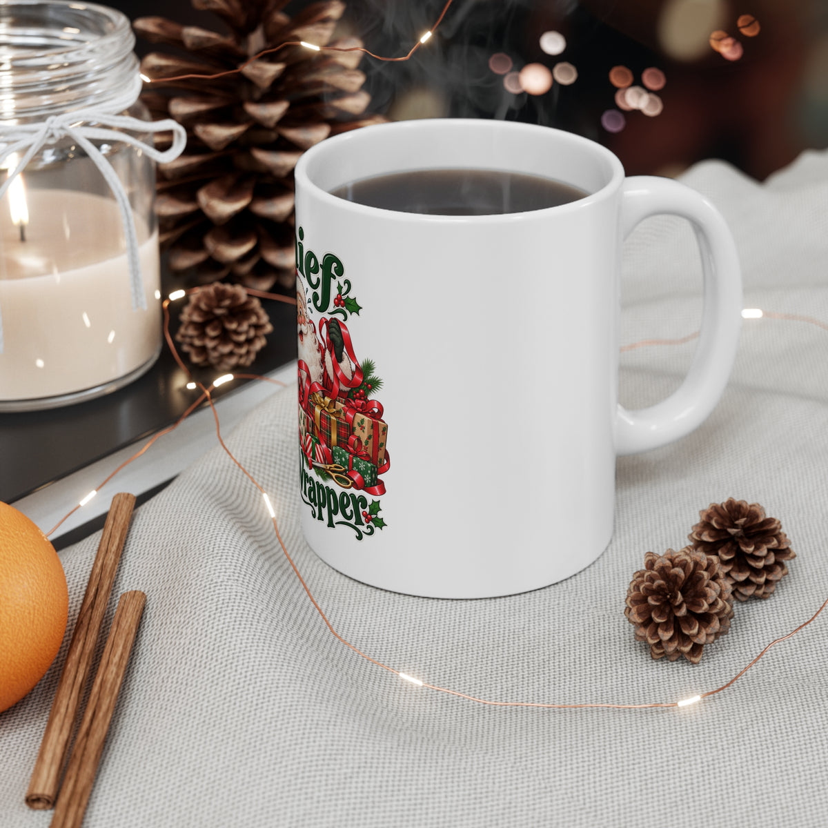 Chief Gift Wrapper Christmas Ceramic Mug — additional product view 4