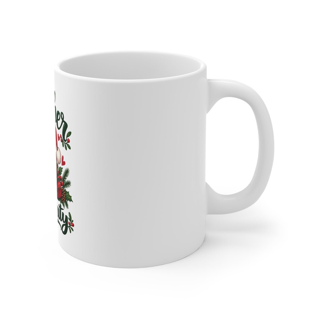 Teacher Off Duty Christmas Ceramic Mug — additional product view 3