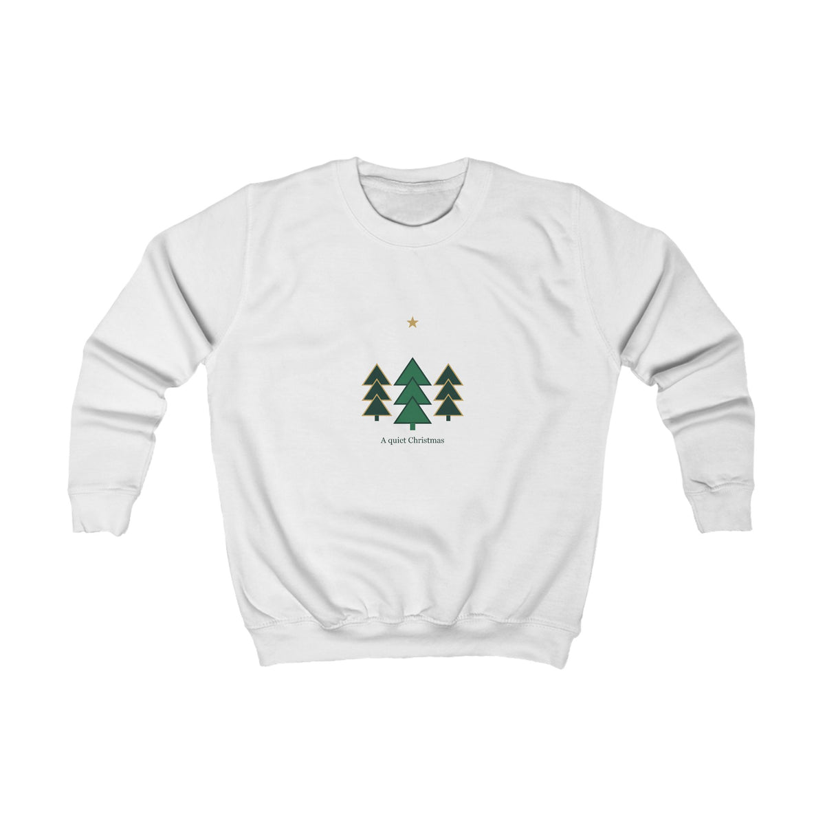 Geometric Christmas Tree Kids Sweatshirt