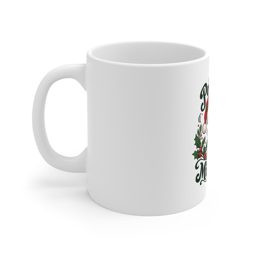 Powered by Mince Pies Christmas Ceramic Mug — additional product view 2