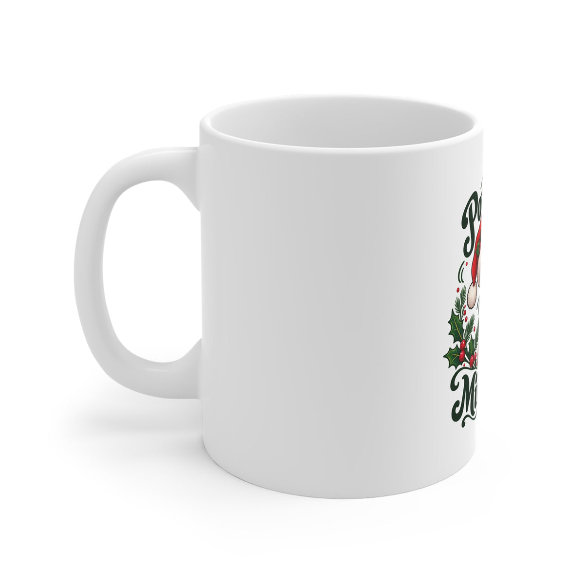 Powered by Mince Pies Christmas Ceramic Mug — additional product view 2
