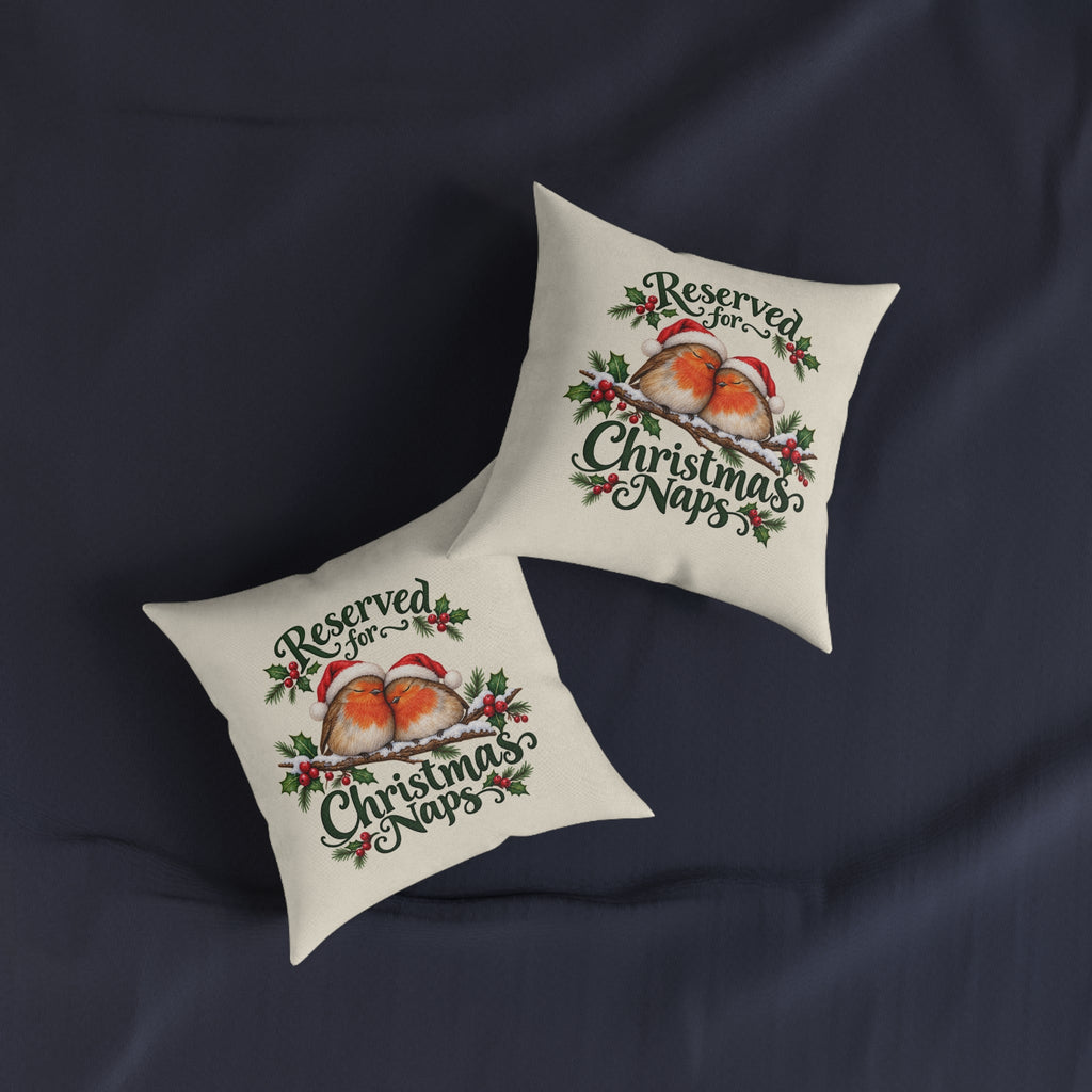 Reserved for Christmas Naps Robin Cushion — additional product view 3