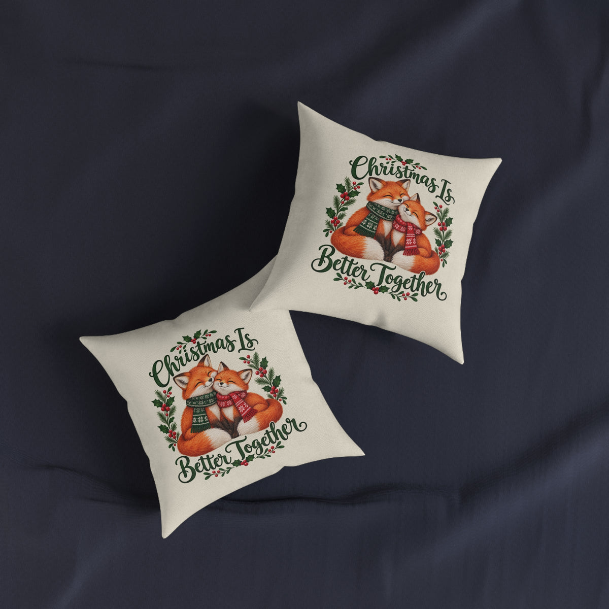 Christmas Is Better Together Fox Cushion — additional product view 3