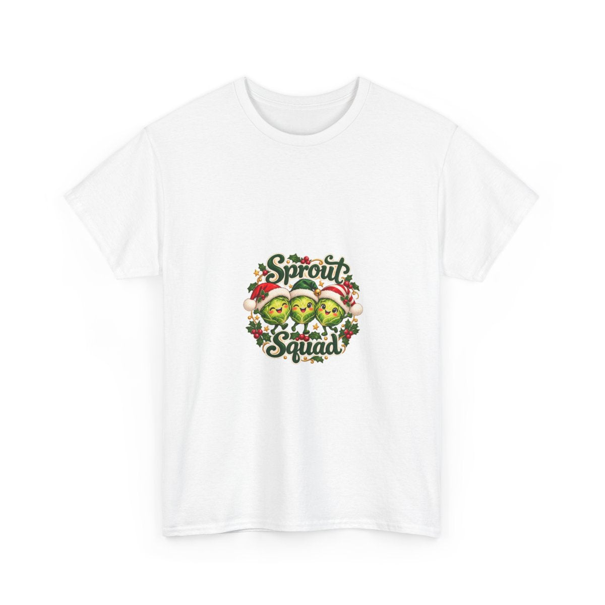 Sprout Squad Christmas T-Shirt — front product mockup